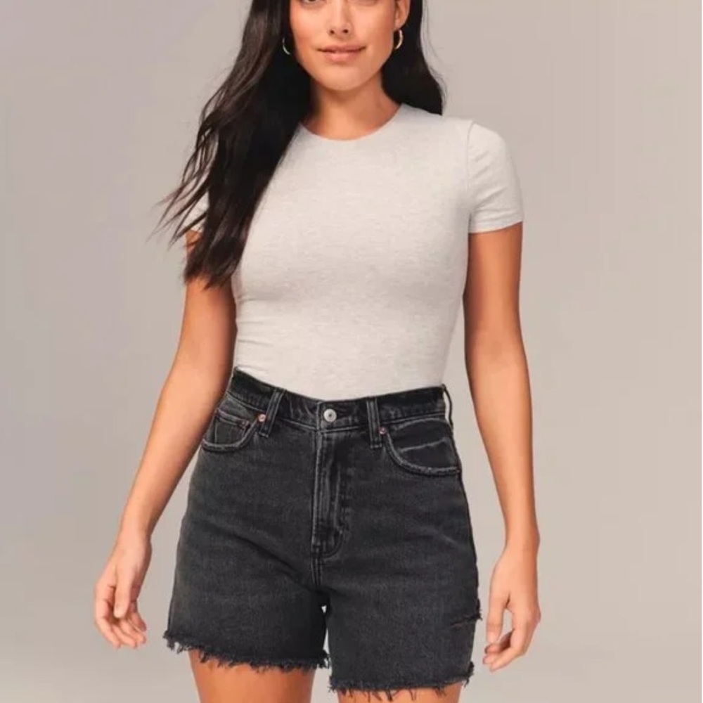 Black Curve Love Dad Short High Rise